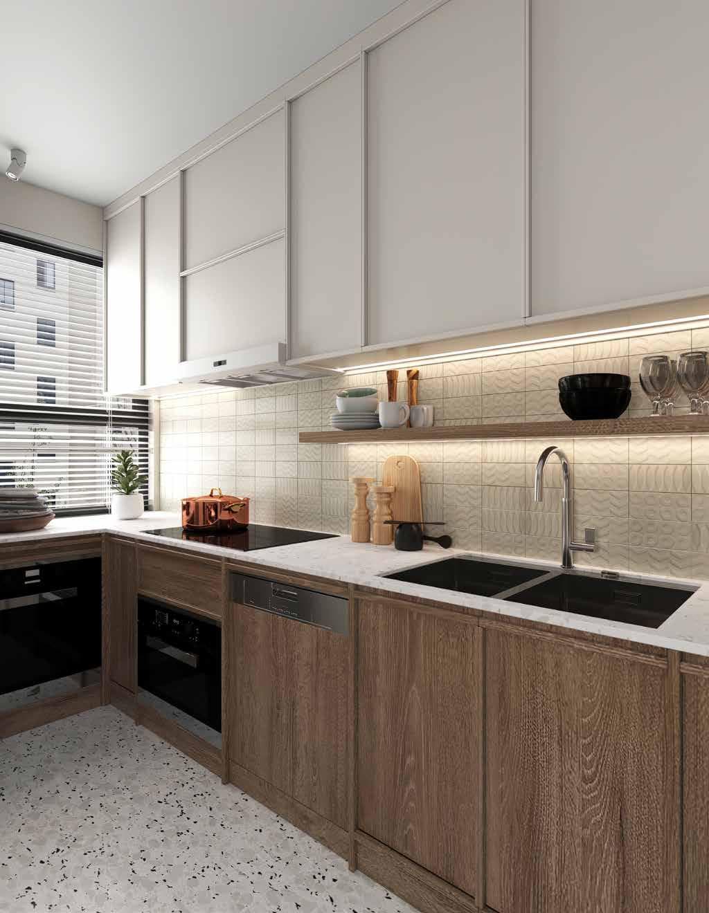 Kitchen Backsplash view 3